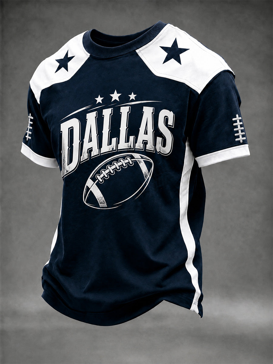 Men's Football Gameday Gift For Football Fans Casual Tee