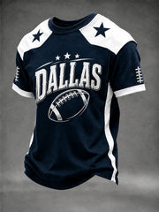 Men's Football Gameday Gift For Football Fans Casual Tee