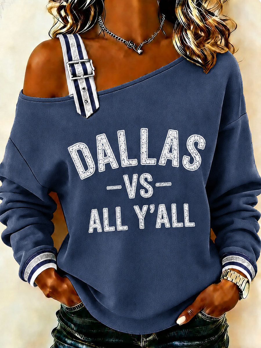 Women's Game Day Football Print Casual T-Shirt