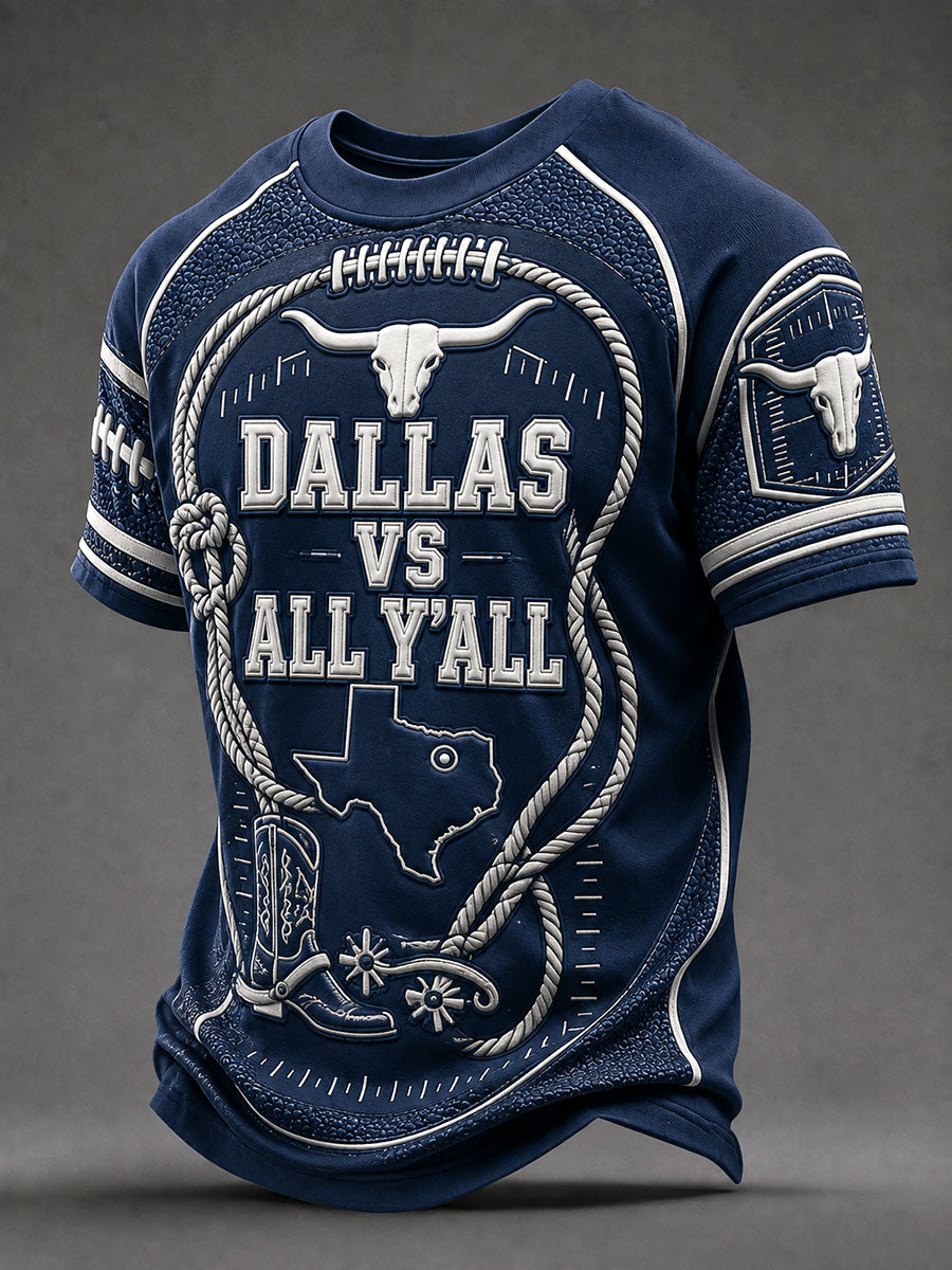 Men's "Dallas vs all y'all" T-shirts