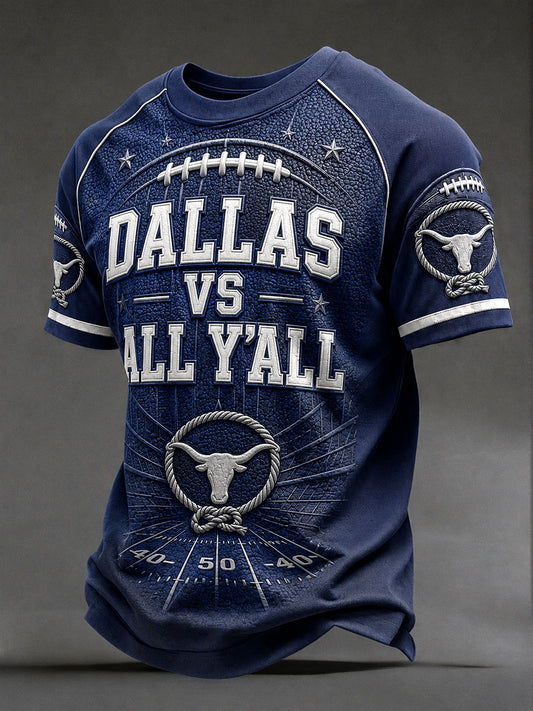 Men's "Dallas vs all y'all" T-shirts