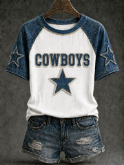 Women's Game Day Football Printed Casual T-Shirt