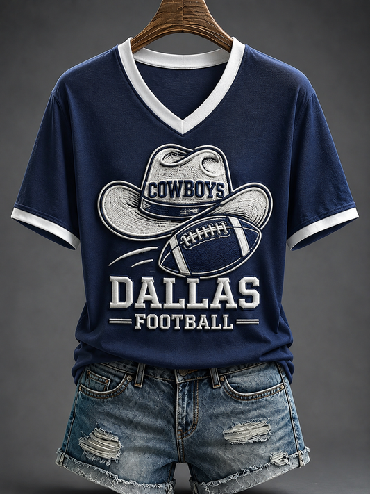 Women's Football Short-sleeved T-shirt