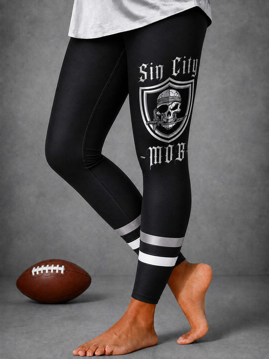 Women's Las Vegas Football Fan Print Leggins