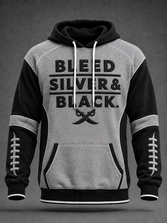 Men's Las Vegas Football Fan Print Hoodie with Pocket