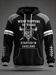 Men's Las Vegas Football Fan Print Hoodie with Pocket
