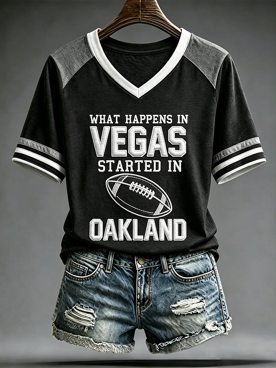 Women's Las Vegas Football Fan Print T-shirt