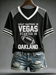 Women's Las Vegas Football Fan Print T-shirt