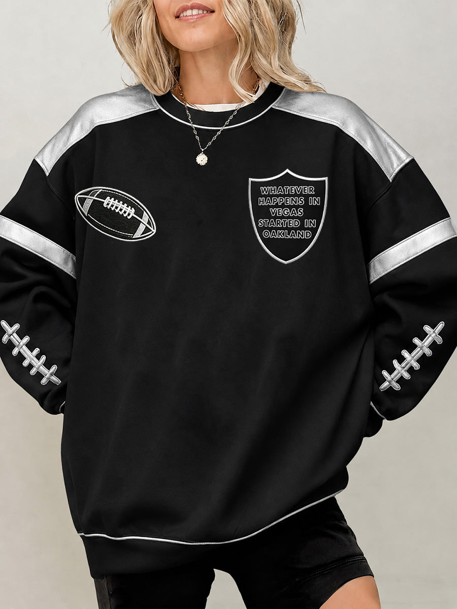 Women's Las Vegas Football Fan Print Sweatshirt