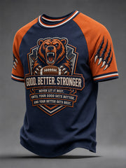 Men's Good Better Stronger Football Gameday Gift For Football Fans Casual Tee