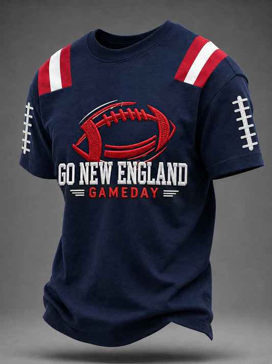 Men's Football Gameday Gift For Football Fans Casual Tee