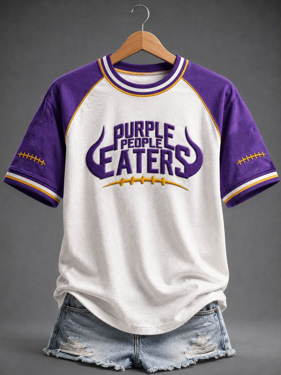Women's Purple People Eaters Football Short Sleeve T-shirt