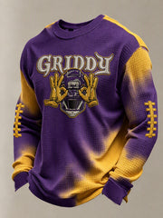 Men's Griddy Football Waffle Long Sleeve T-Shirt