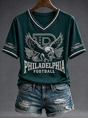 Women's Football Gameday Gift For Football Fans Short Sleeve T-shirt