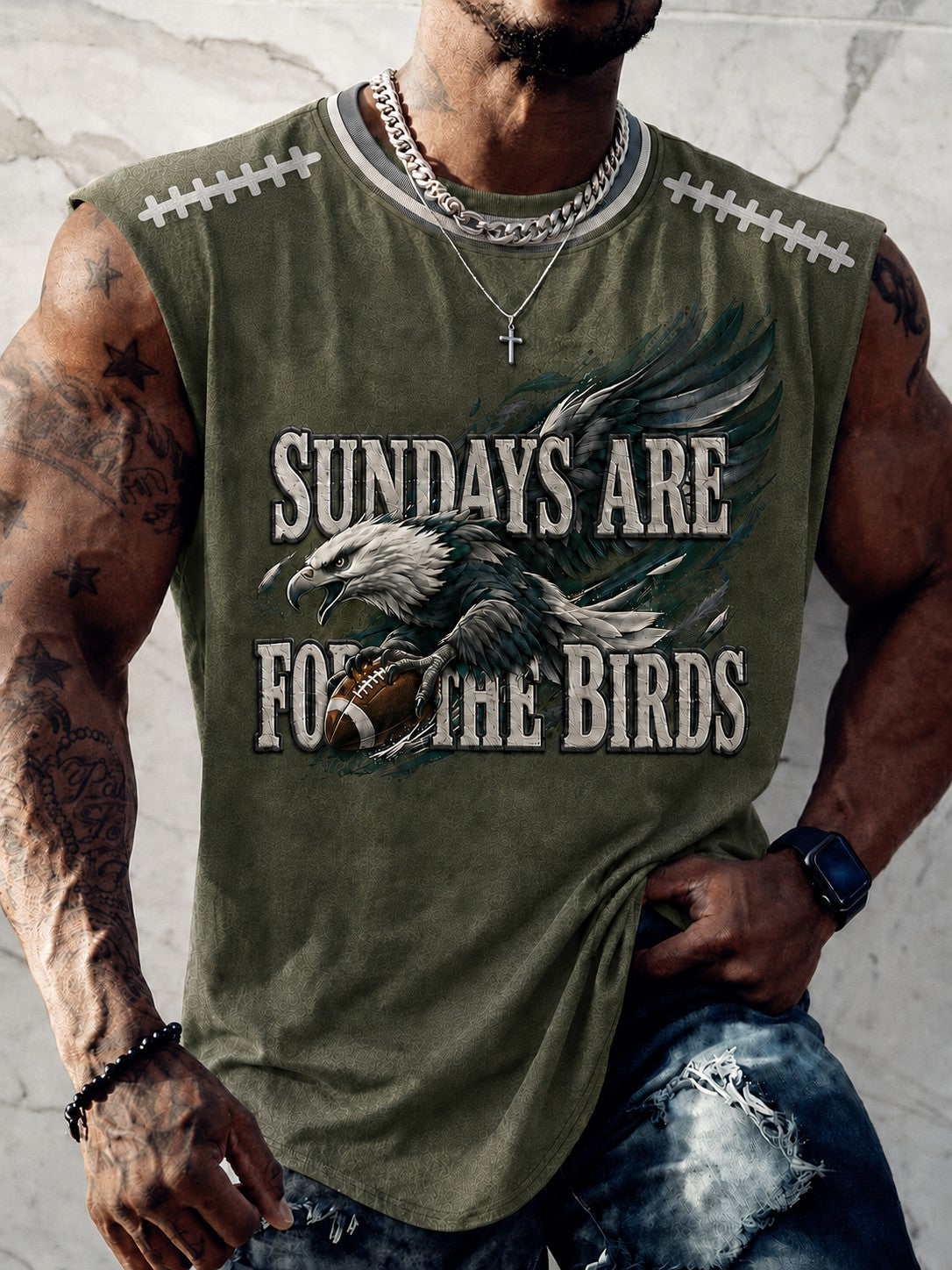 Men's Football Printed Vests