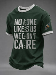 Men's No One Likes Us We Don't Care Short Sleeves T-shirt