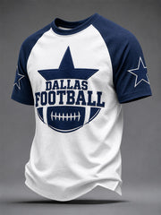 Men's Football Gameday Gift For Football Fans Casual Tee