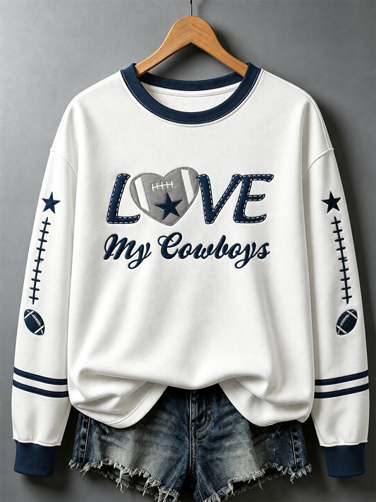 Women's Football Gameday Gift For Football Fans Casual Sweatshirt