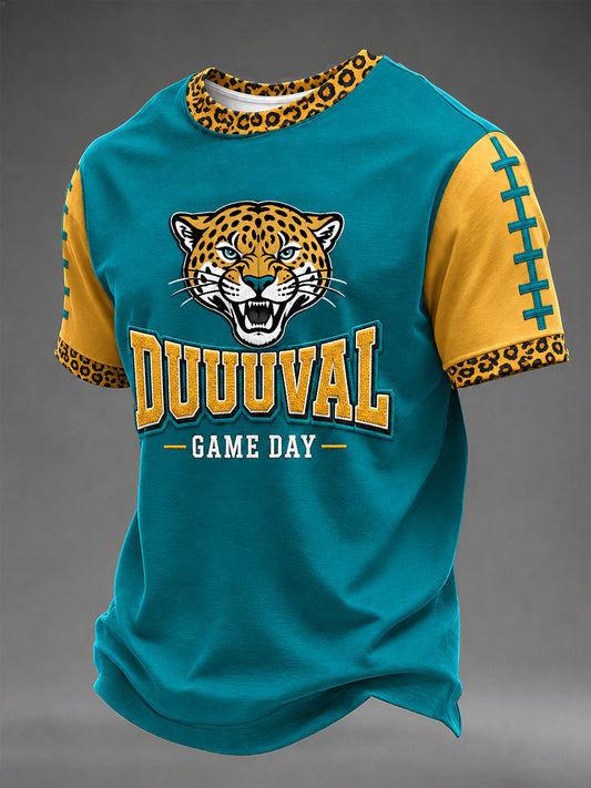Men's Duuuval Football Gameday Gift For Football Fans Casual Tee