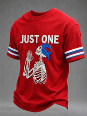 Men's Football Lover Buffalo Print Casual Tee