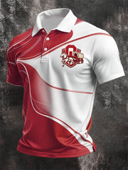 Men's  University Football Fan Polo Shirt