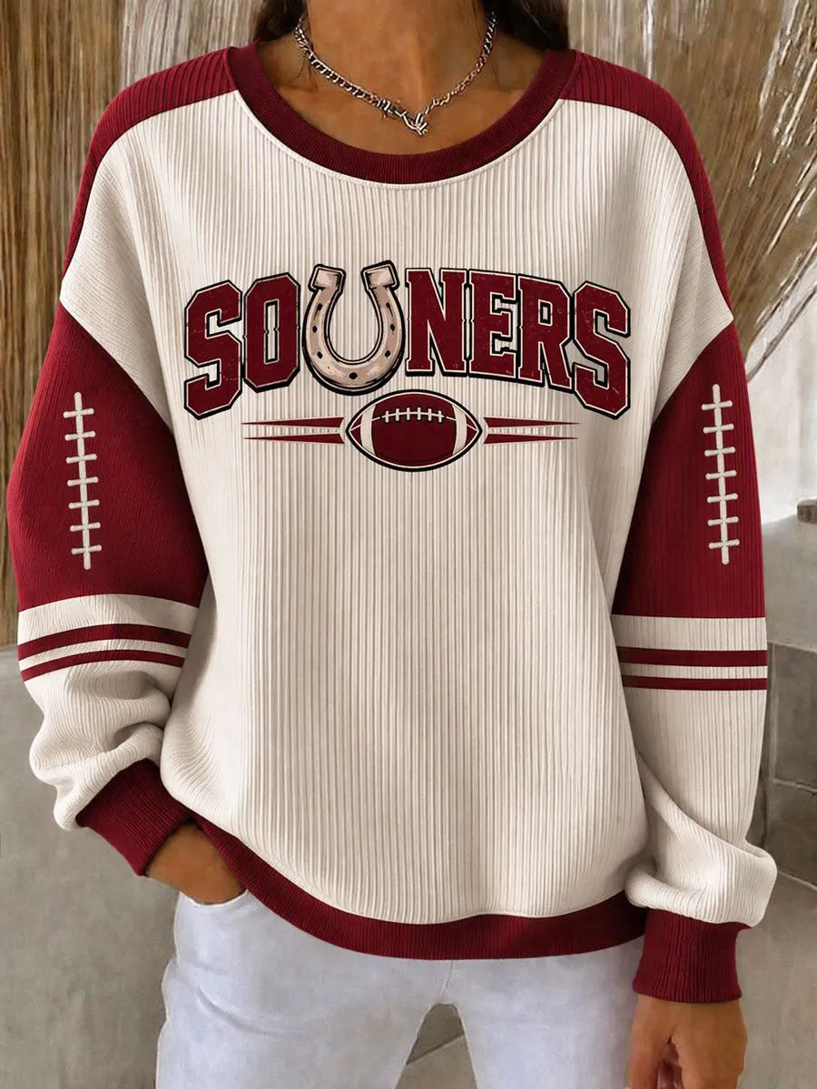 Women's University Football Fan Regular Sweatshirt