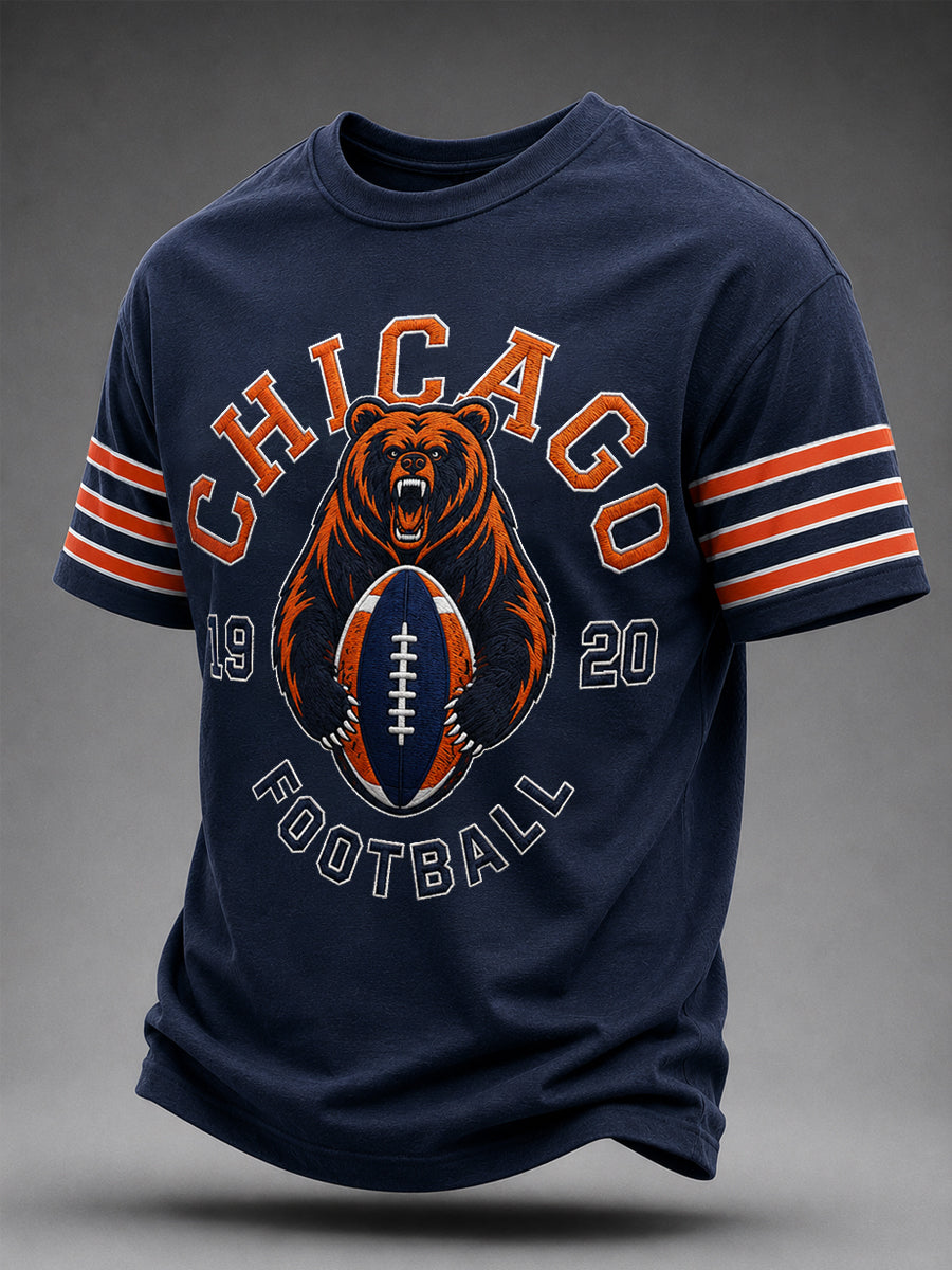 Men's Football Gameday Gift For Football Fans Casual Tee