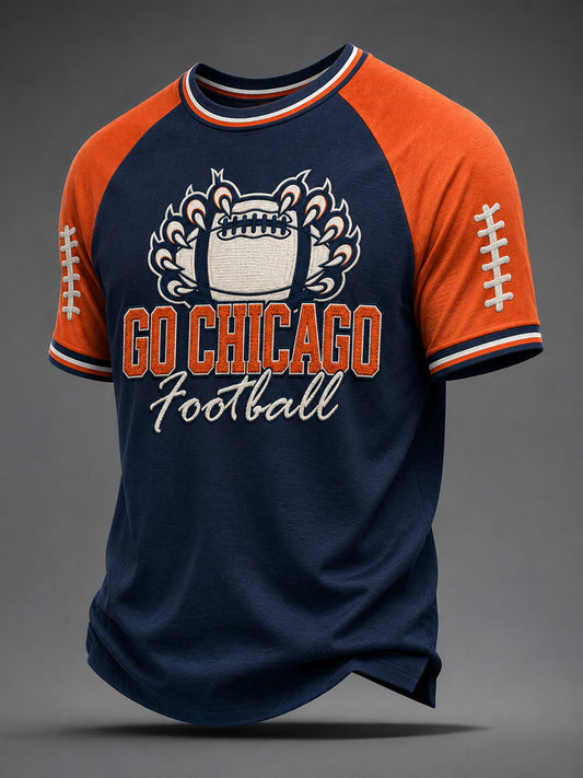 Men's Football Gameday Gift For Football Fans Casual Tee