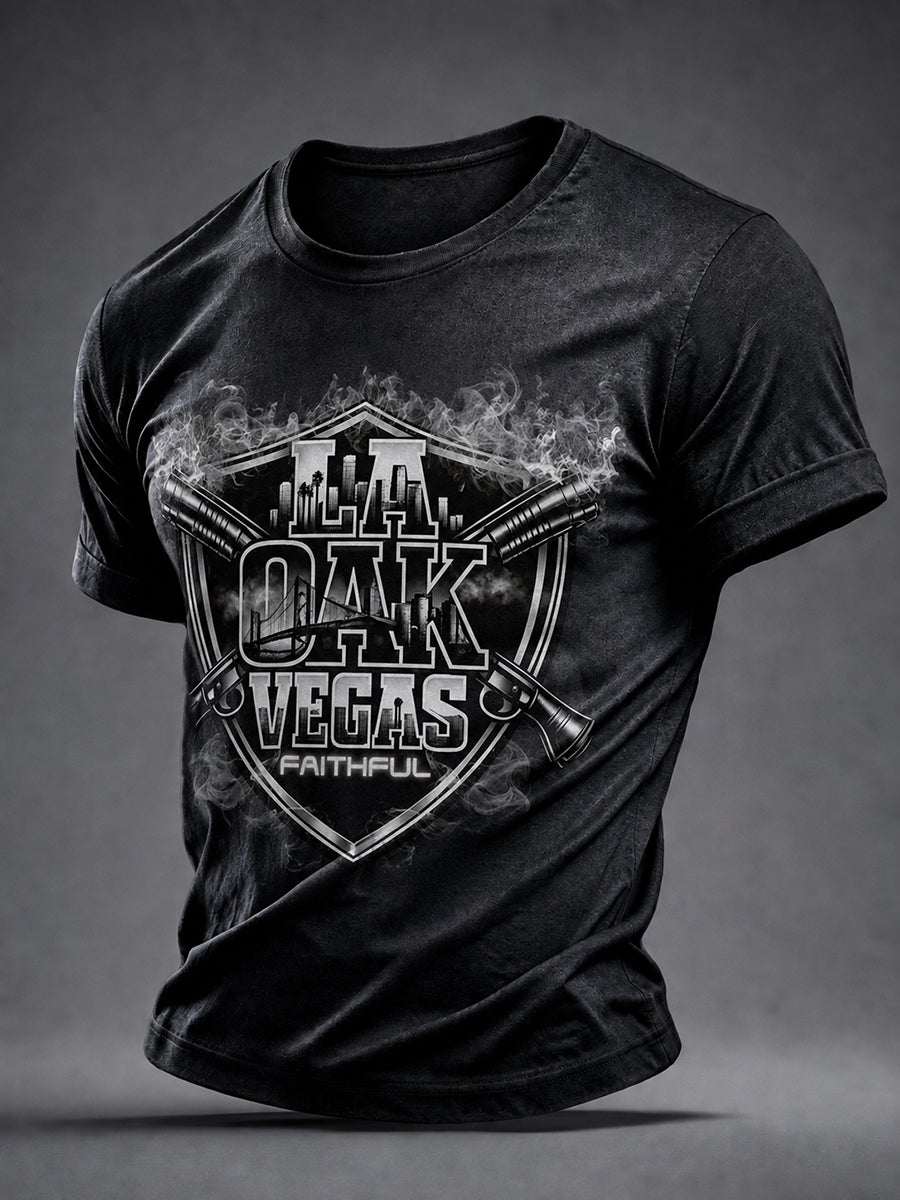 Men's Las Vegas Football Fan Print T-shirt