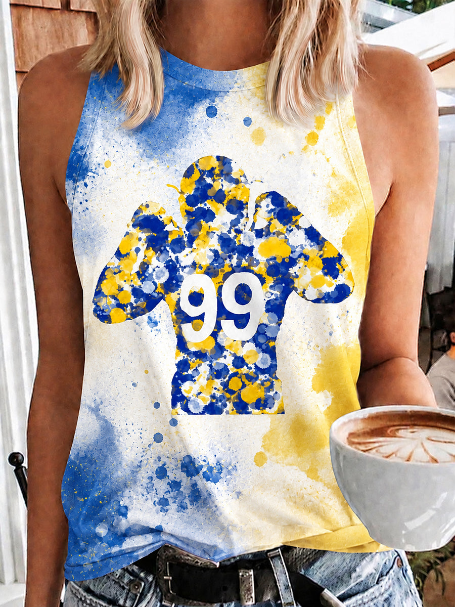 Women's Football Fan Print Vest Top