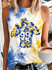 Women's Football Fan Print Vest Top
