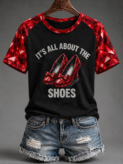 Women's It's All About The Shoes Print T-shirt