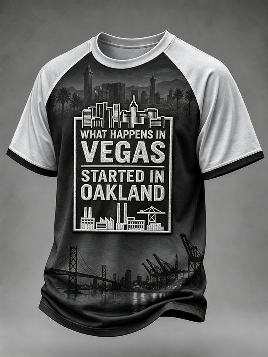 Men's Football Fan Print Short Sleeve T-shirt