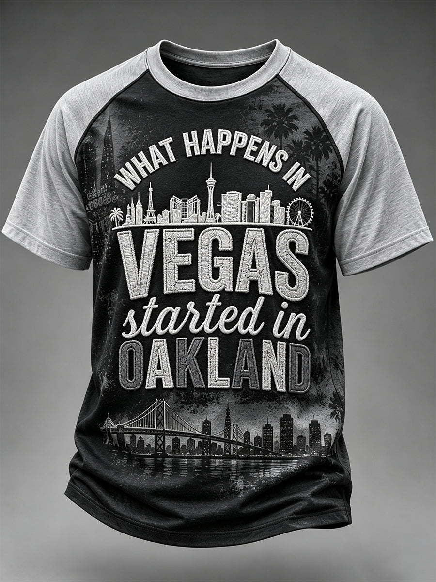 Men's Football Fan Print Short Sleeve T-shirt