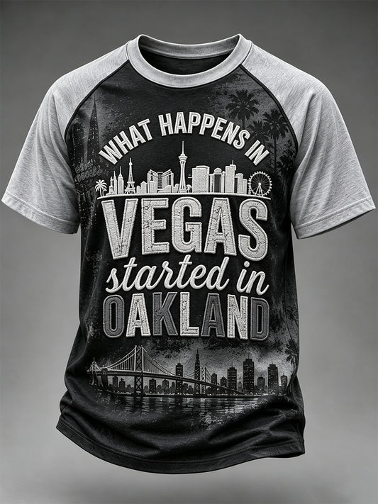 Men's Football Fan Print Short Sleeve T-shirt
