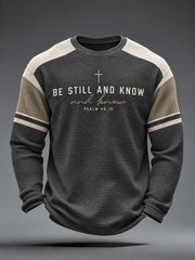 Men's Be Still And Know Waffle Top
