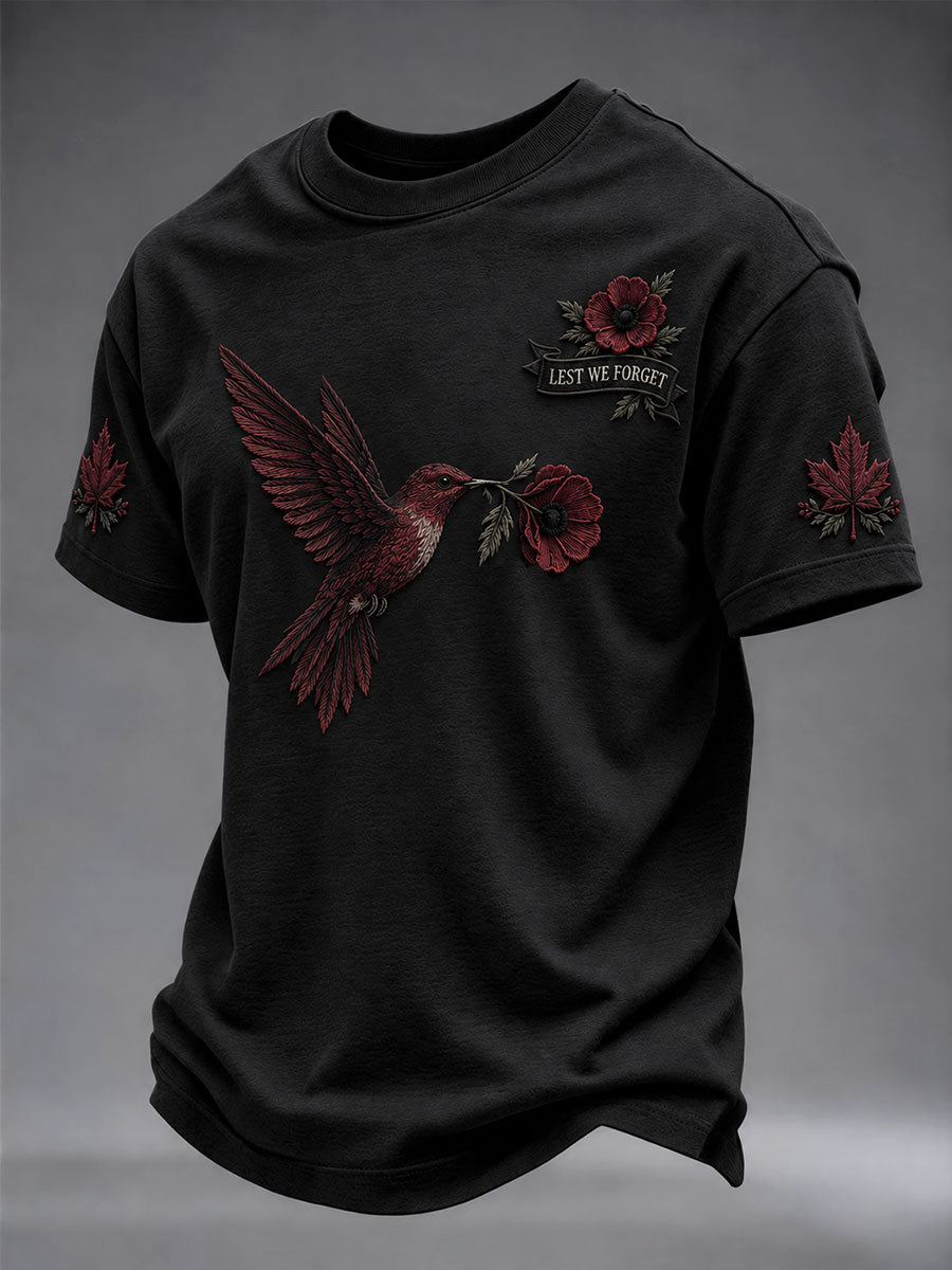 Men's Remembrance Day Lest We Forget Short Sleeves T-shirt