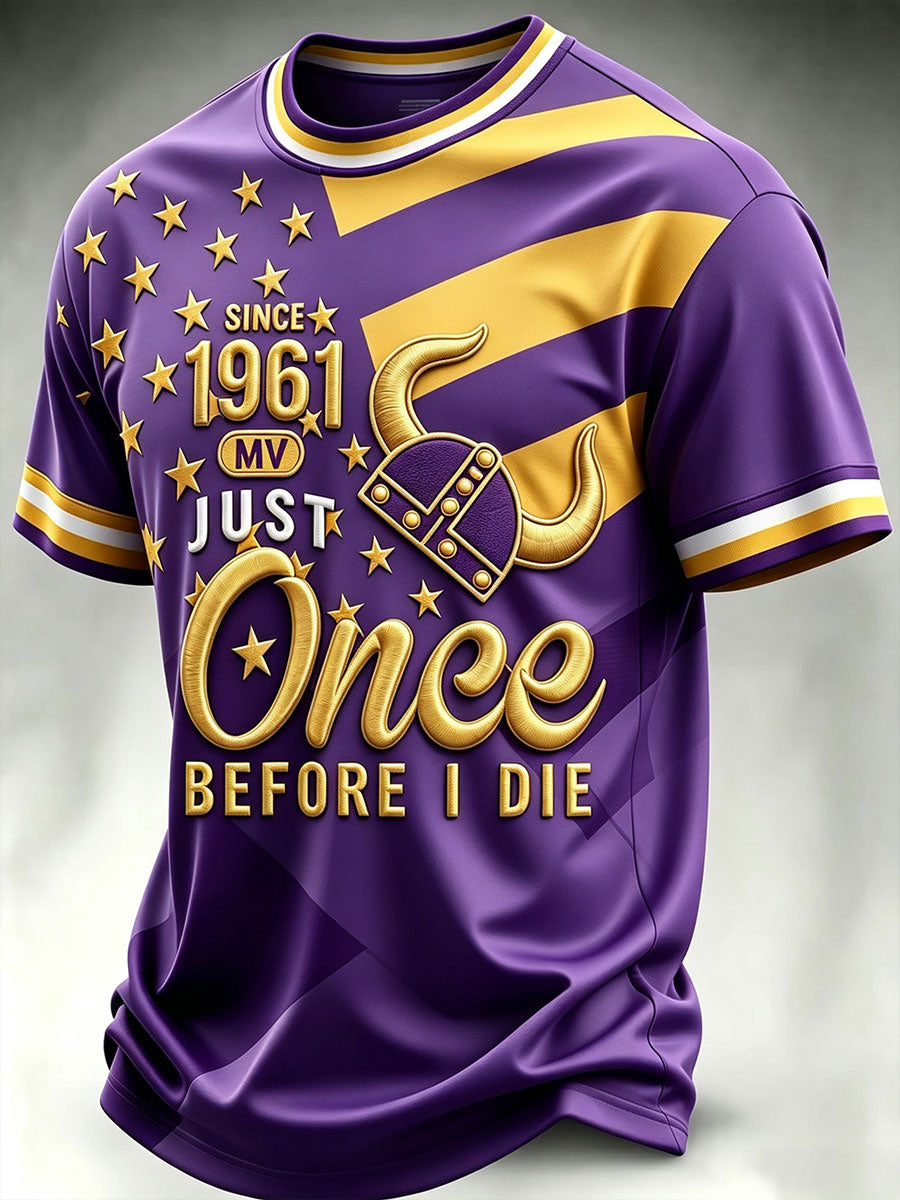 Men's Since 1961 My Just Once Before I Die Short Sleeves T-shirt
