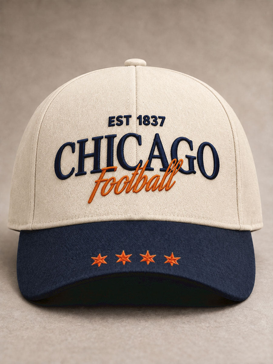 Unisex Chicago Football Lover Printed Hat