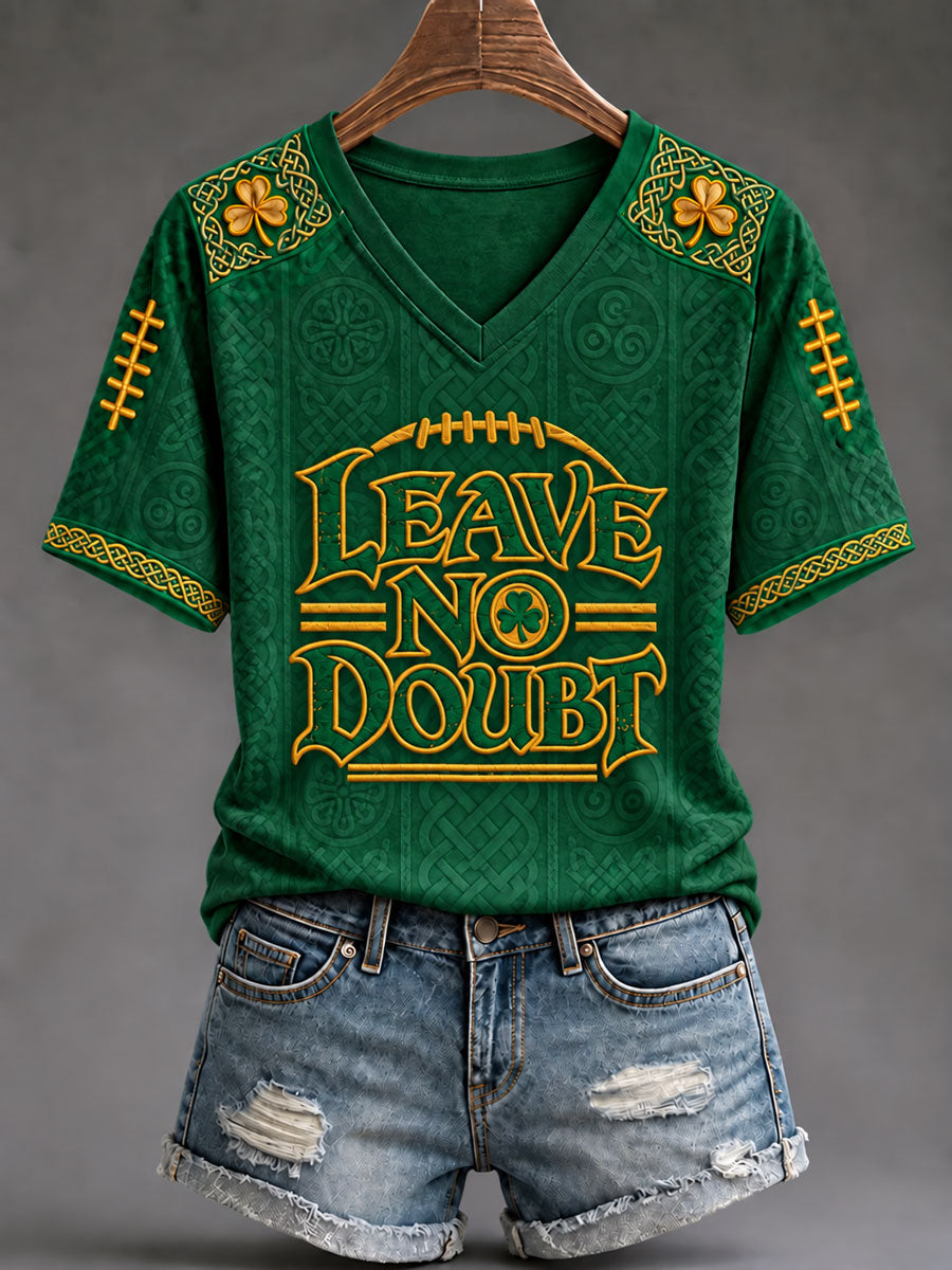 Women's Game Day Football Printed Casual T-Shirt