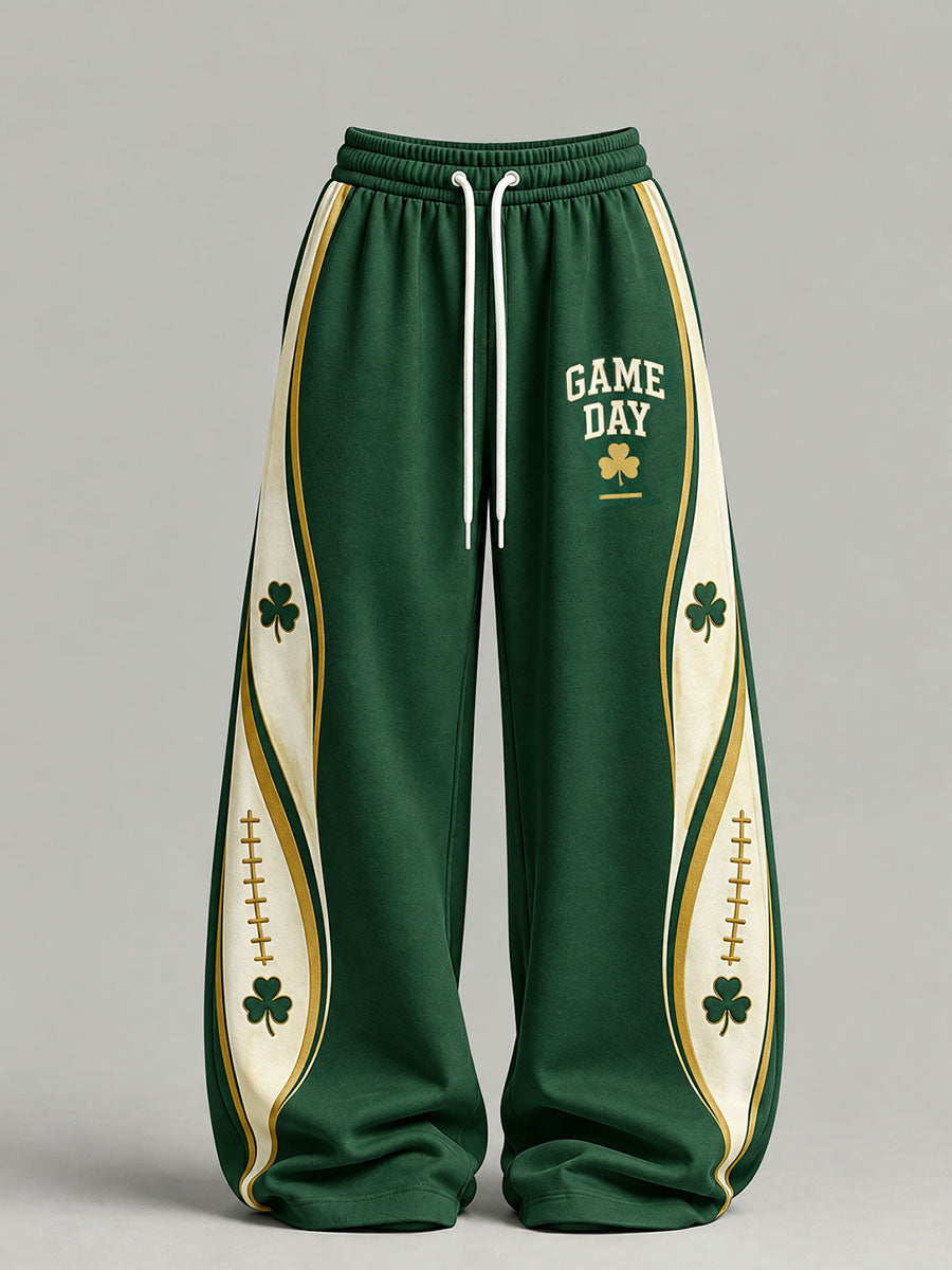 Women's Game Day Football Printed Casual Pants