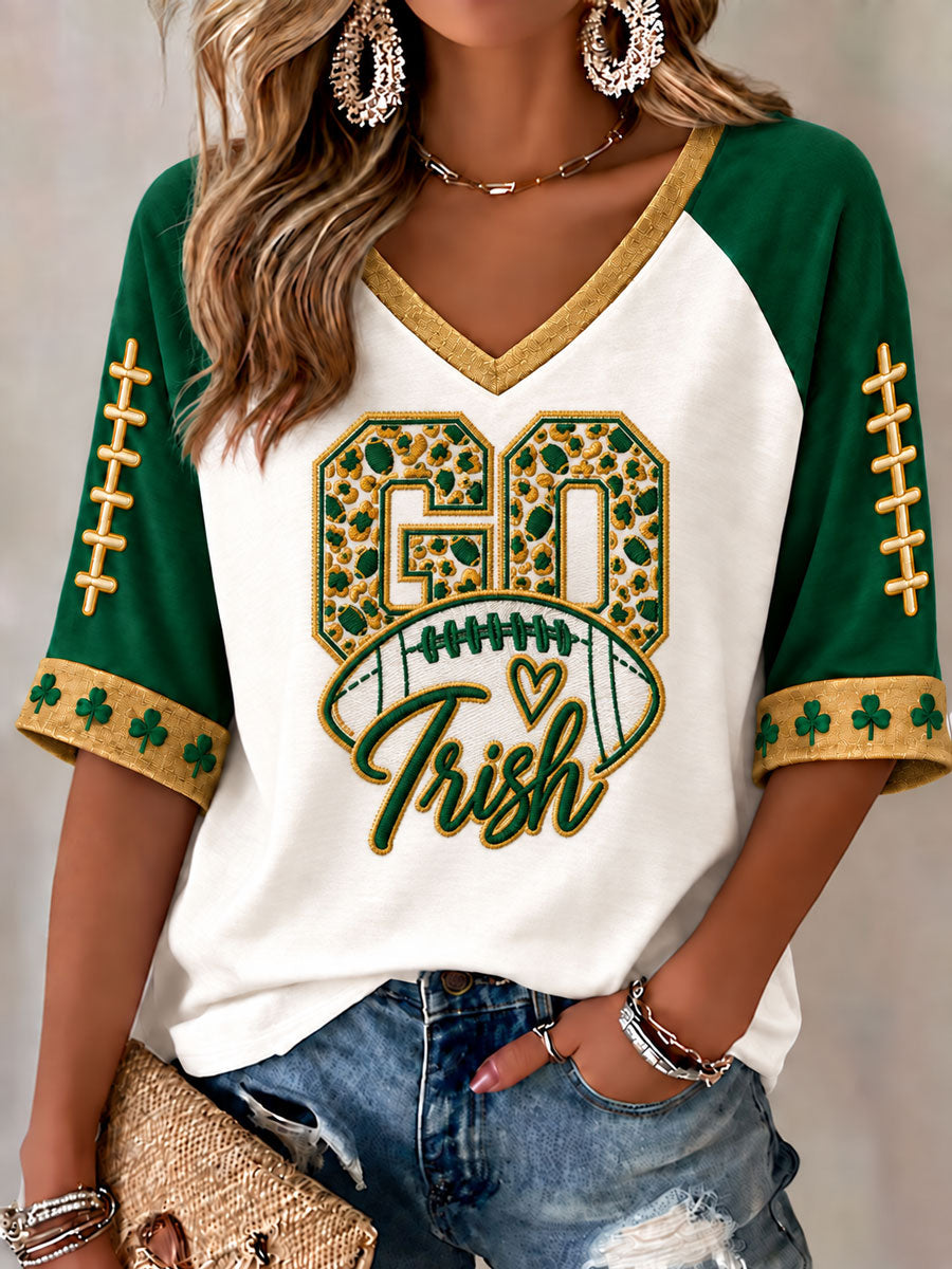 Women's Game Day Football Printed Casual T-Shirt