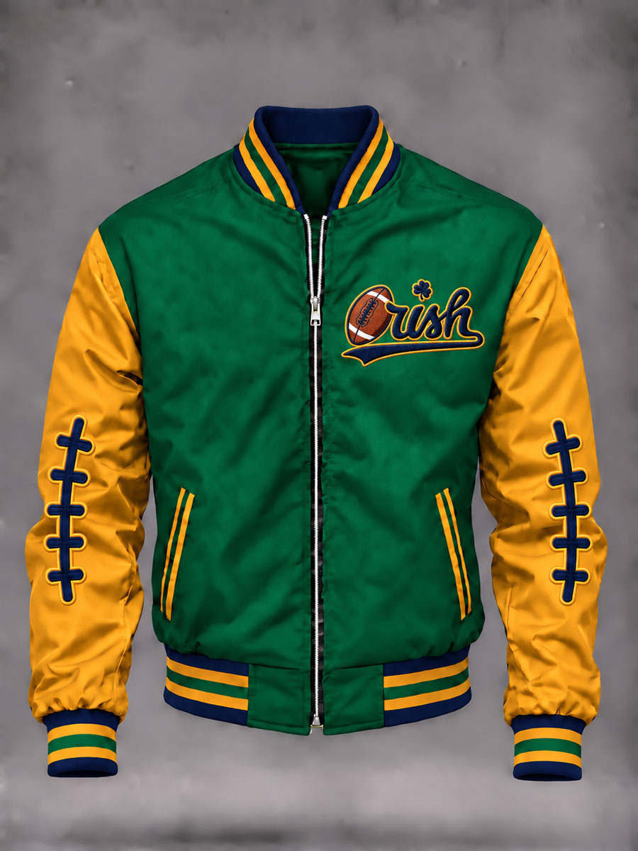 Women's Game Day Football Printed Casual Jacket