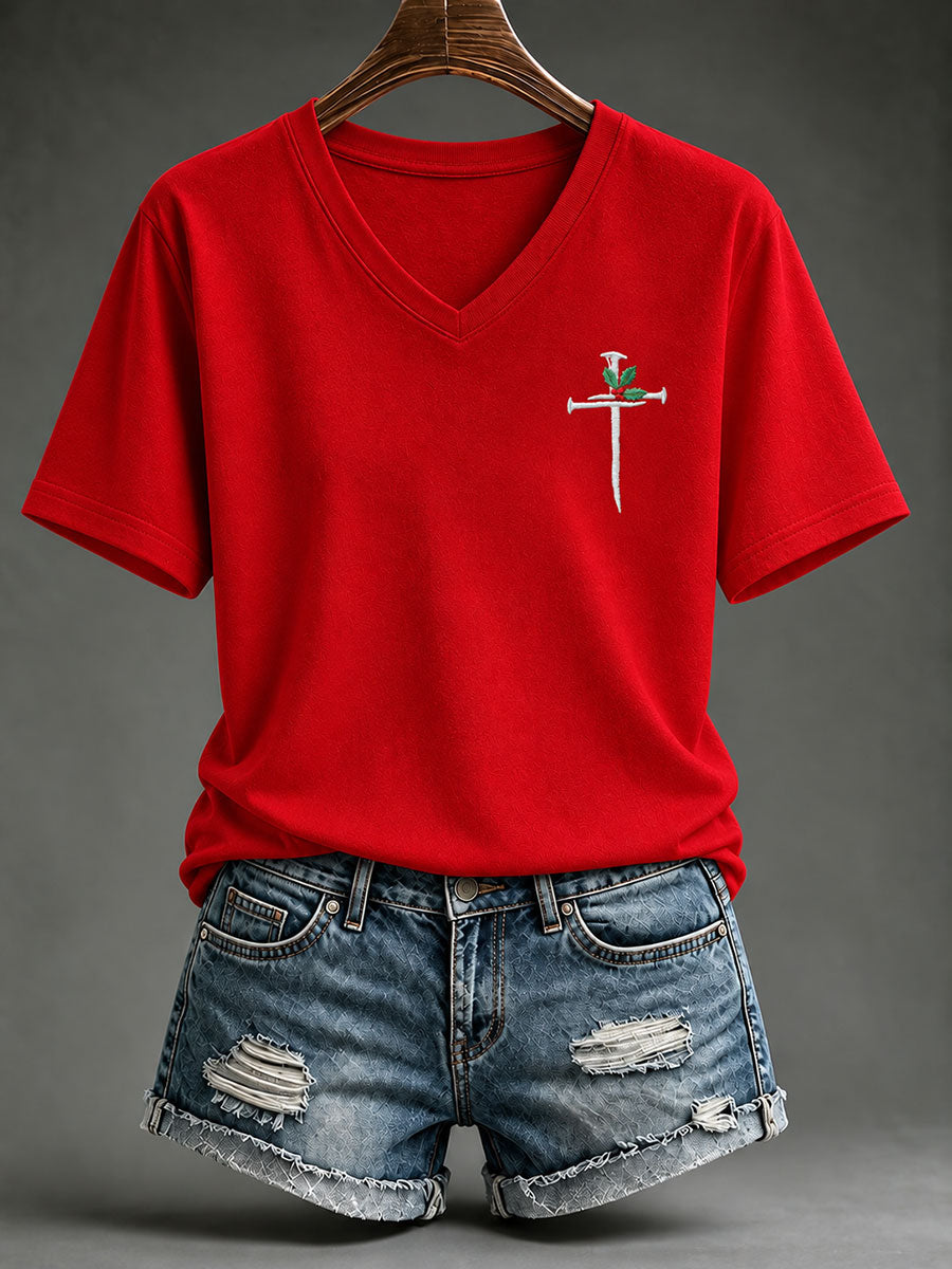 Women's Christmas Faith Short-Sleeved T-Shirt