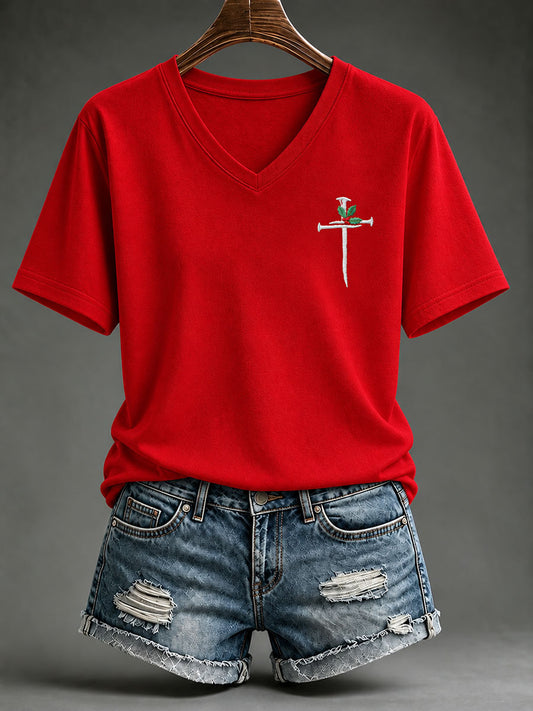 Women's Christmas Faith Short-Sleeved T-Shirt