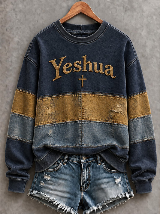 Women's Yeshua Printed Sweatshirt