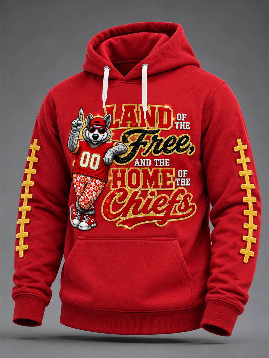 Men's Football Gameday Gift For Football Fans Oversized Drop-Shoulder Hoodie With Pockets