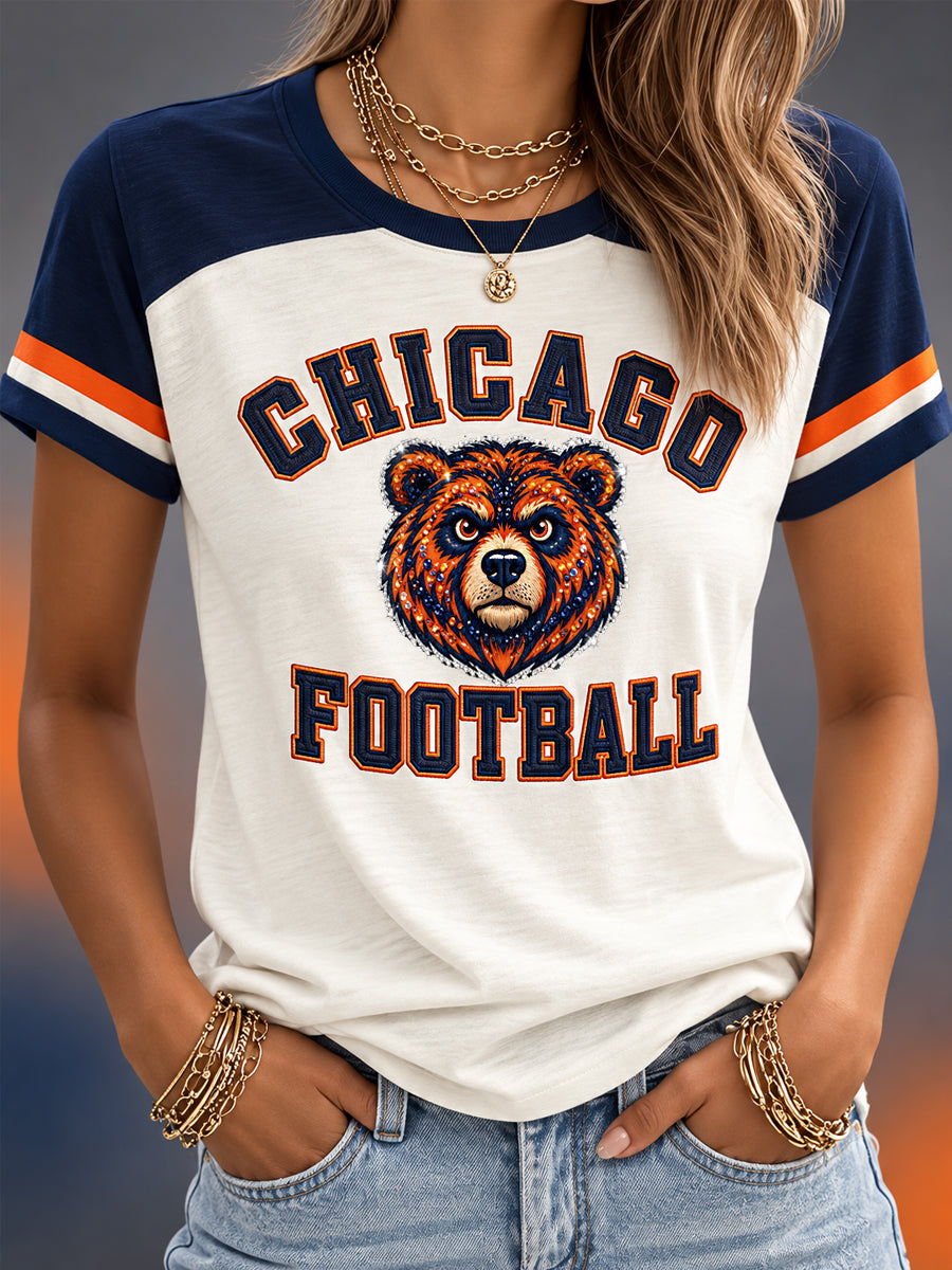 Women's  Football Gameday Gift For Football Fans Casual Tee