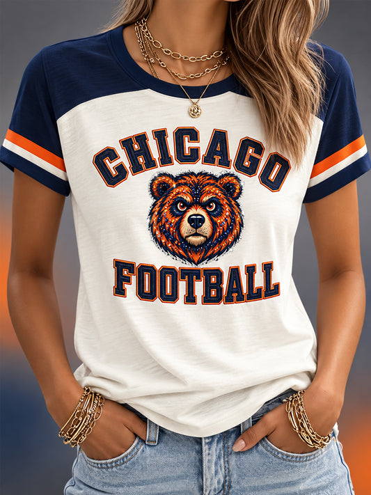 Women's  Football Gameday Gift For Football Fans Casual Tee