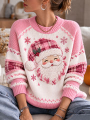 Women's Funny Santa Cozy Knit Sweater